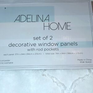 2 Decorative Window Panels
